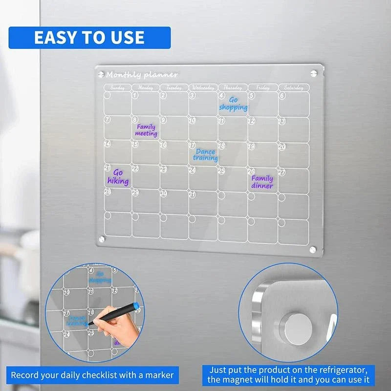 Magnetic Fridge Calendar