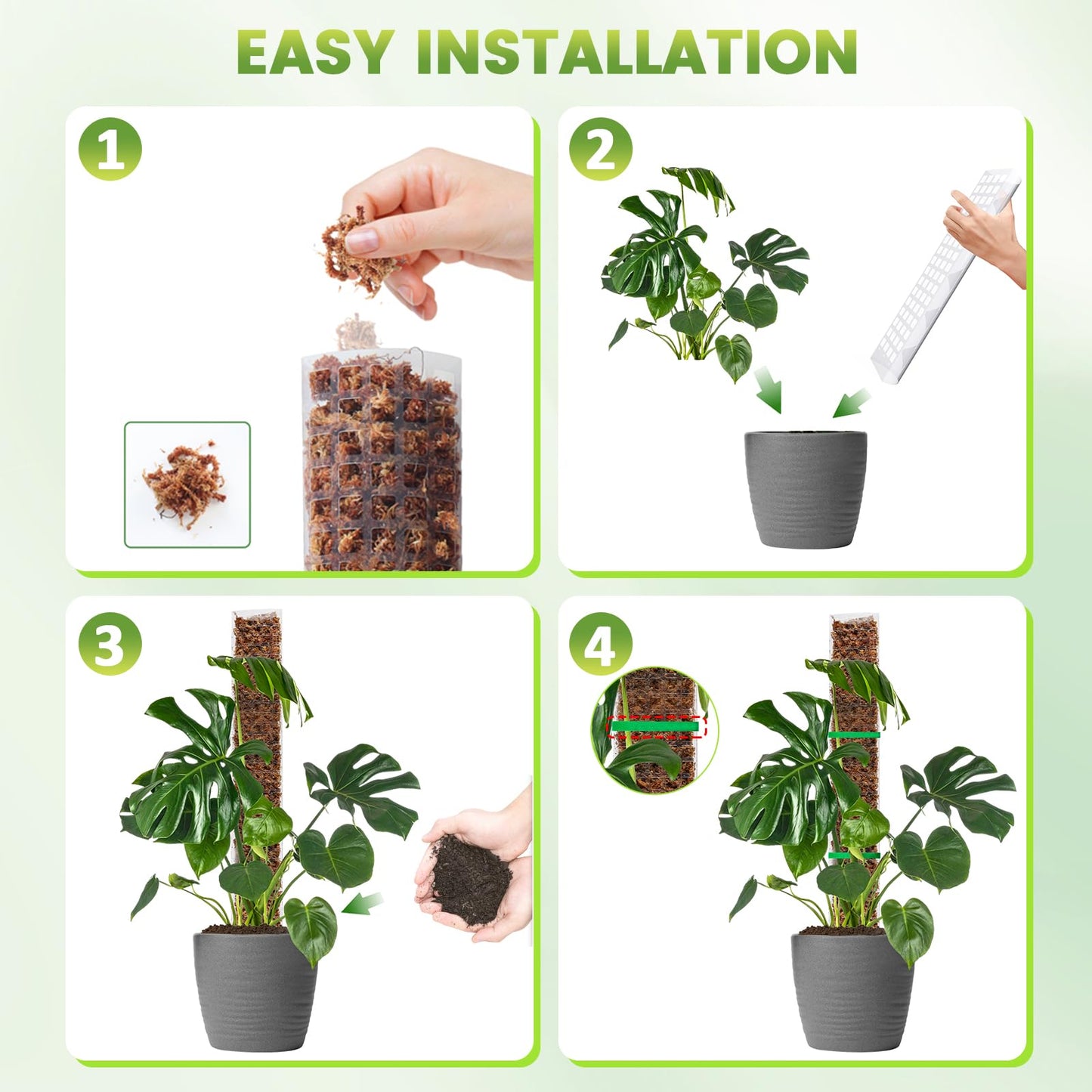 Ultra - Moss Stack Pole for climbing Plants