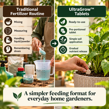 UltraGrow - Universal Slow-Release Tablet Organic Fertilizer