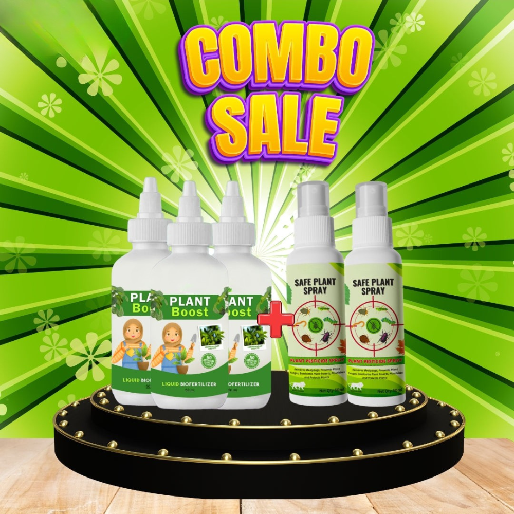 Natural Plant Care Combo - Plant Boost with Safe Plant Sprays