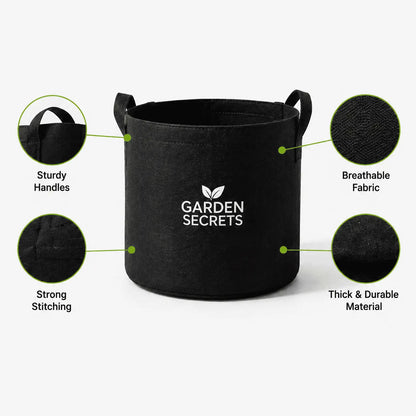 Pack of 2 Premium Grow Bags for Vegetables, Flowers & Fruits